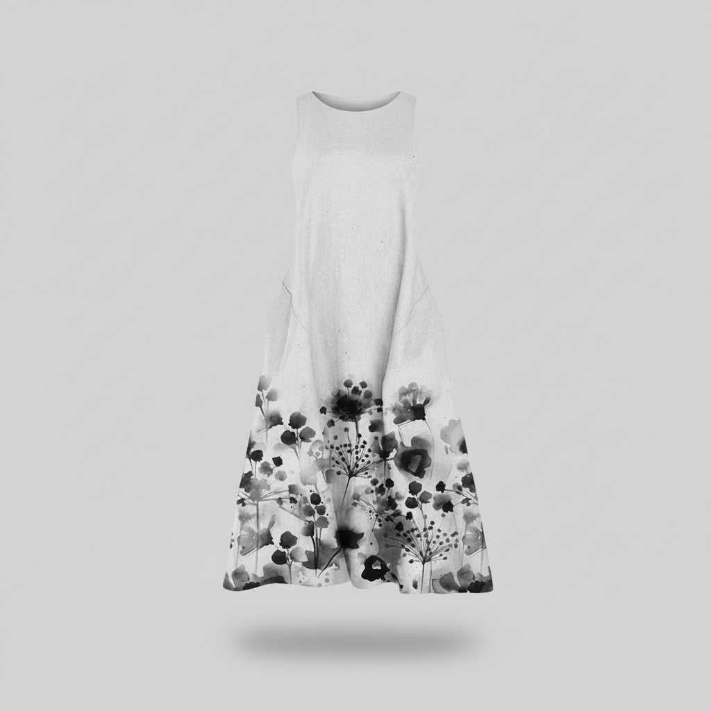 Floral A-Line Midi Dress | Women's Summer Dresses