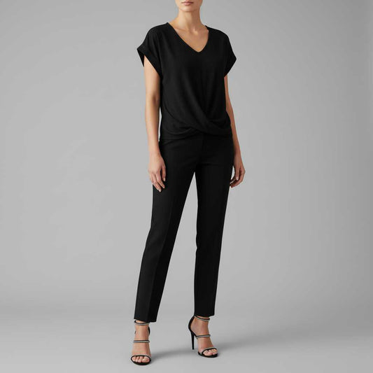 Casual Twist V-Neck Top | Women's Blouse for Summer