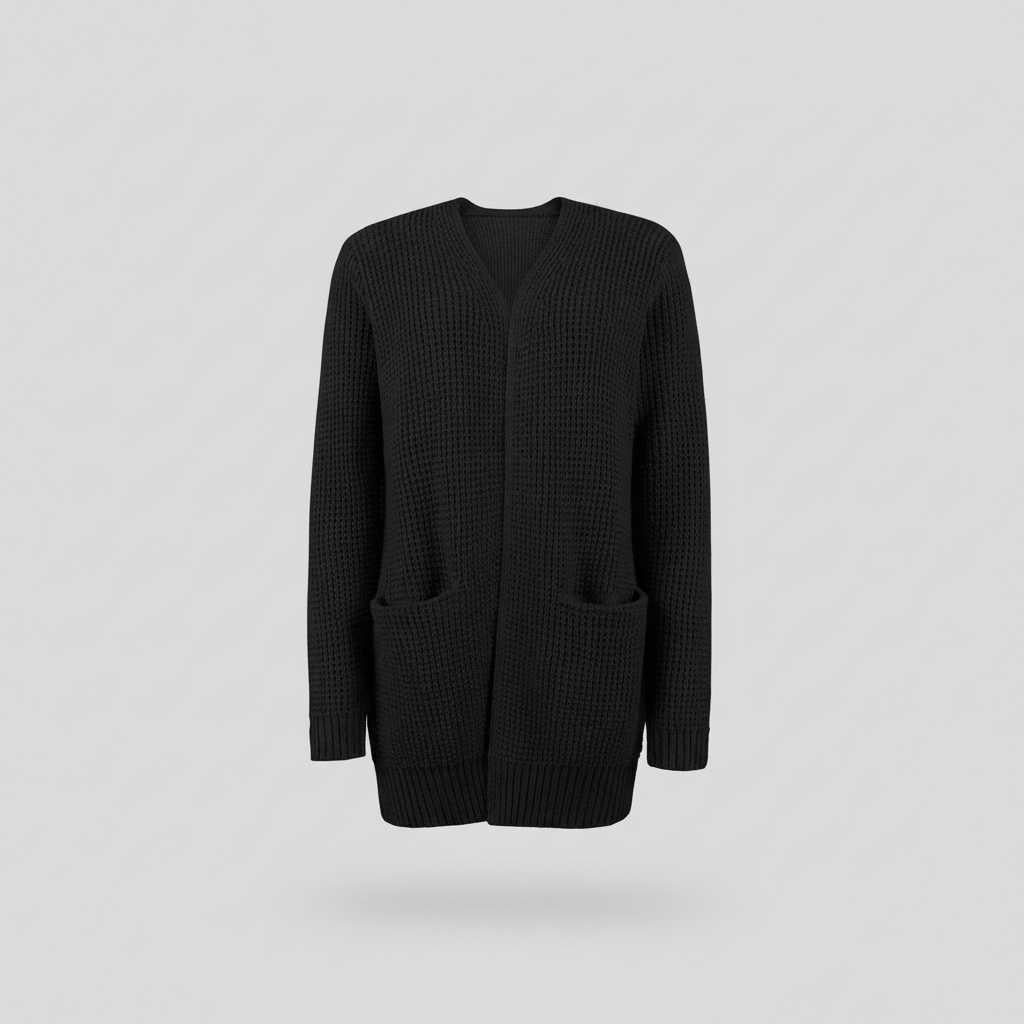 Cozy Black Long Cardigan | Women's Cardigan Sweater