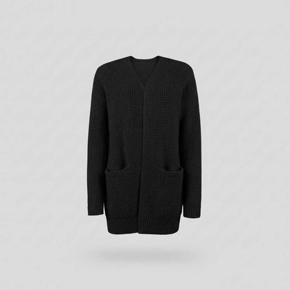 Cozy Black Long Cardigan | Women's Cardigan Sweater