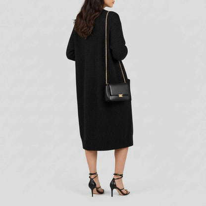 Cozy Black Long Cardigan | Women's Cardigan Sweater