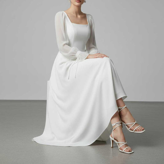 Elegant Long Sleeve Maxi Dress | Formal Dresses for Women