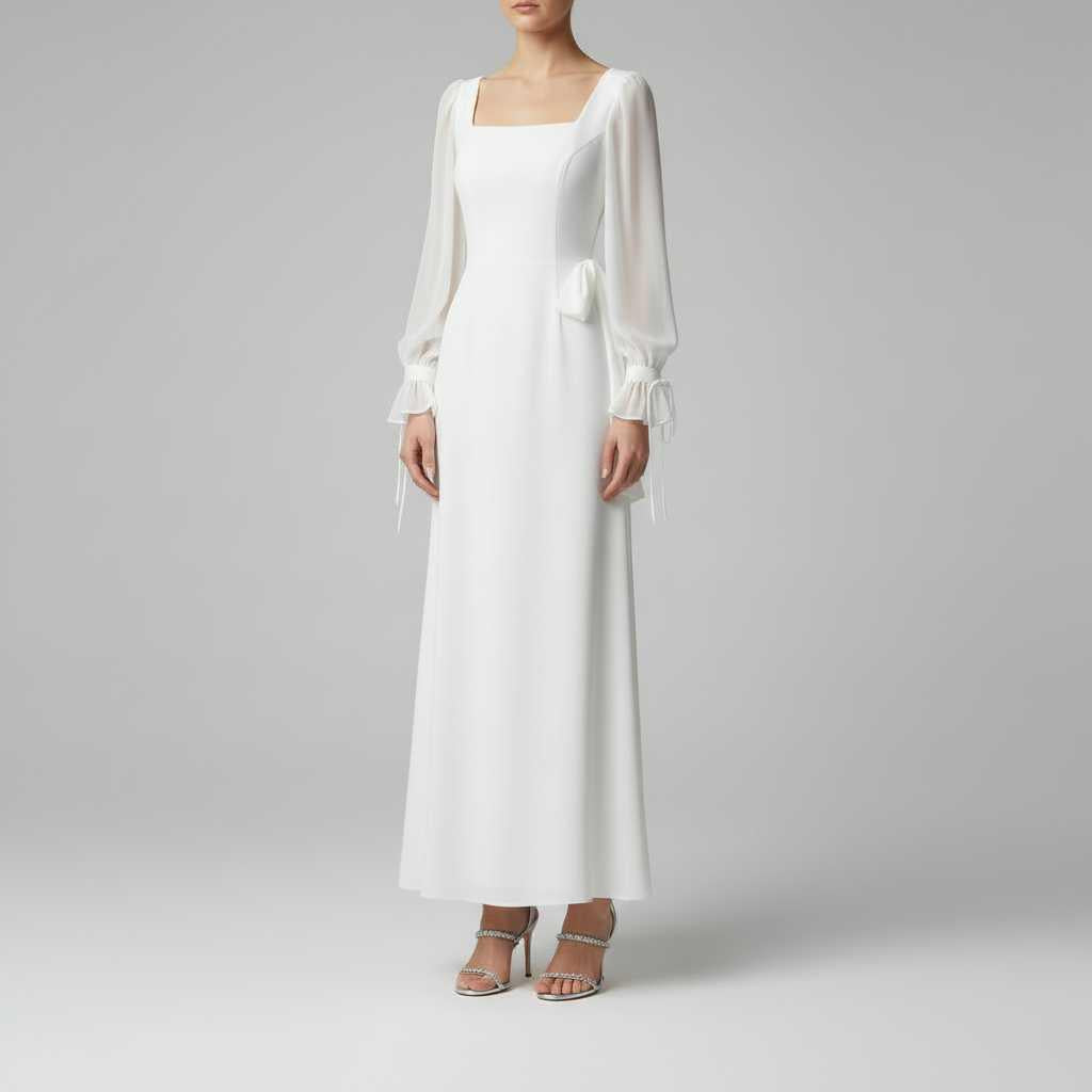 Elegant Long Sleeve Maxi Dress | Formal Dresses for Women