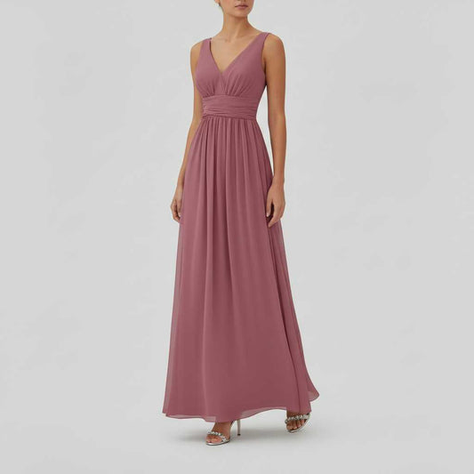 Elegant V-Neck Maxi Dress | Women's Summer Formal Dresses