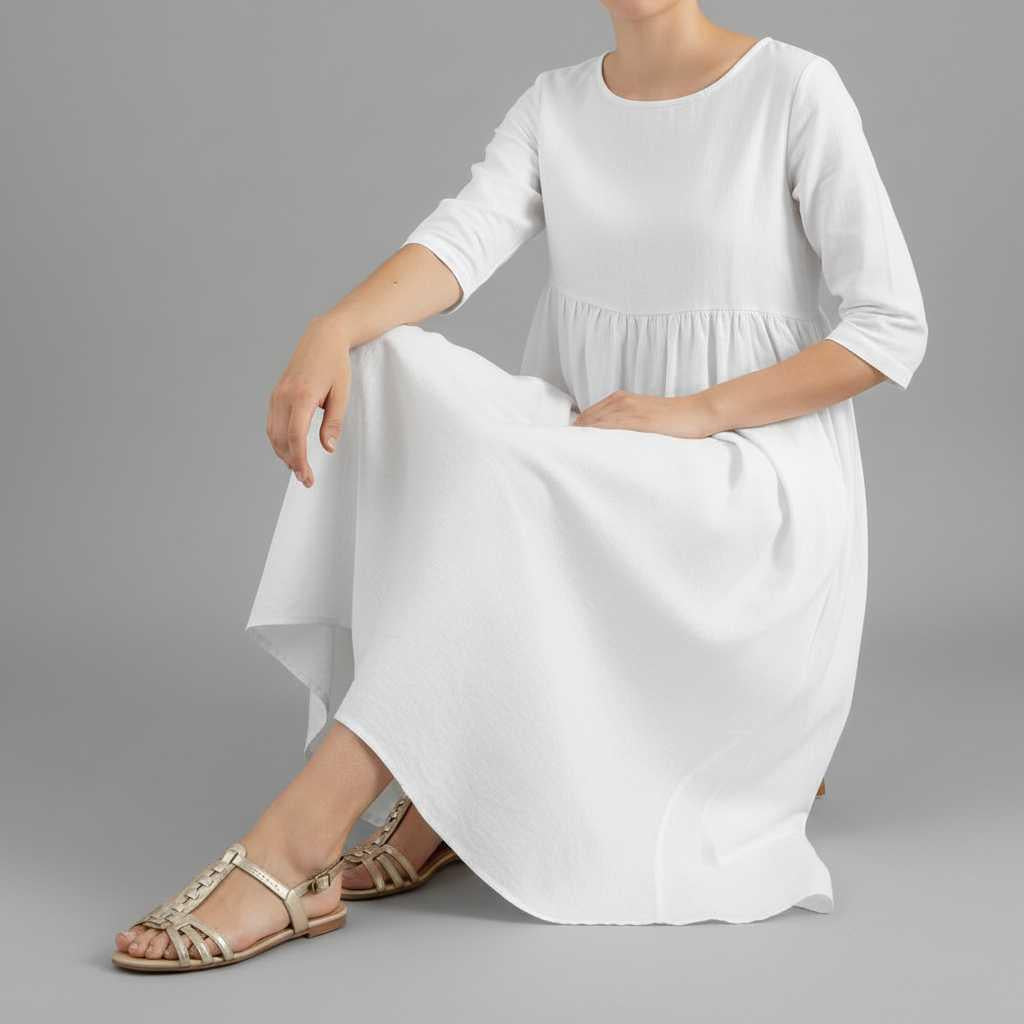 Relaxed Fit Midi Dress | Women's Summer Dresses