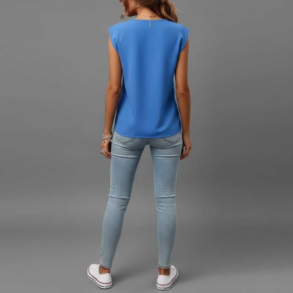 V-Neck Summer Blouse | Women's Casual Top