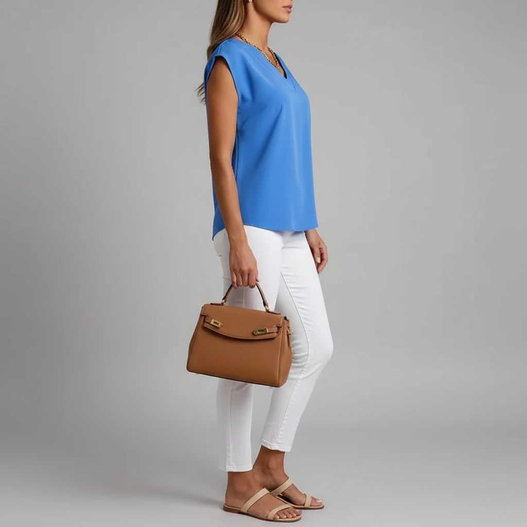 V-Neck Summer Blouse | Women's Casual Top
