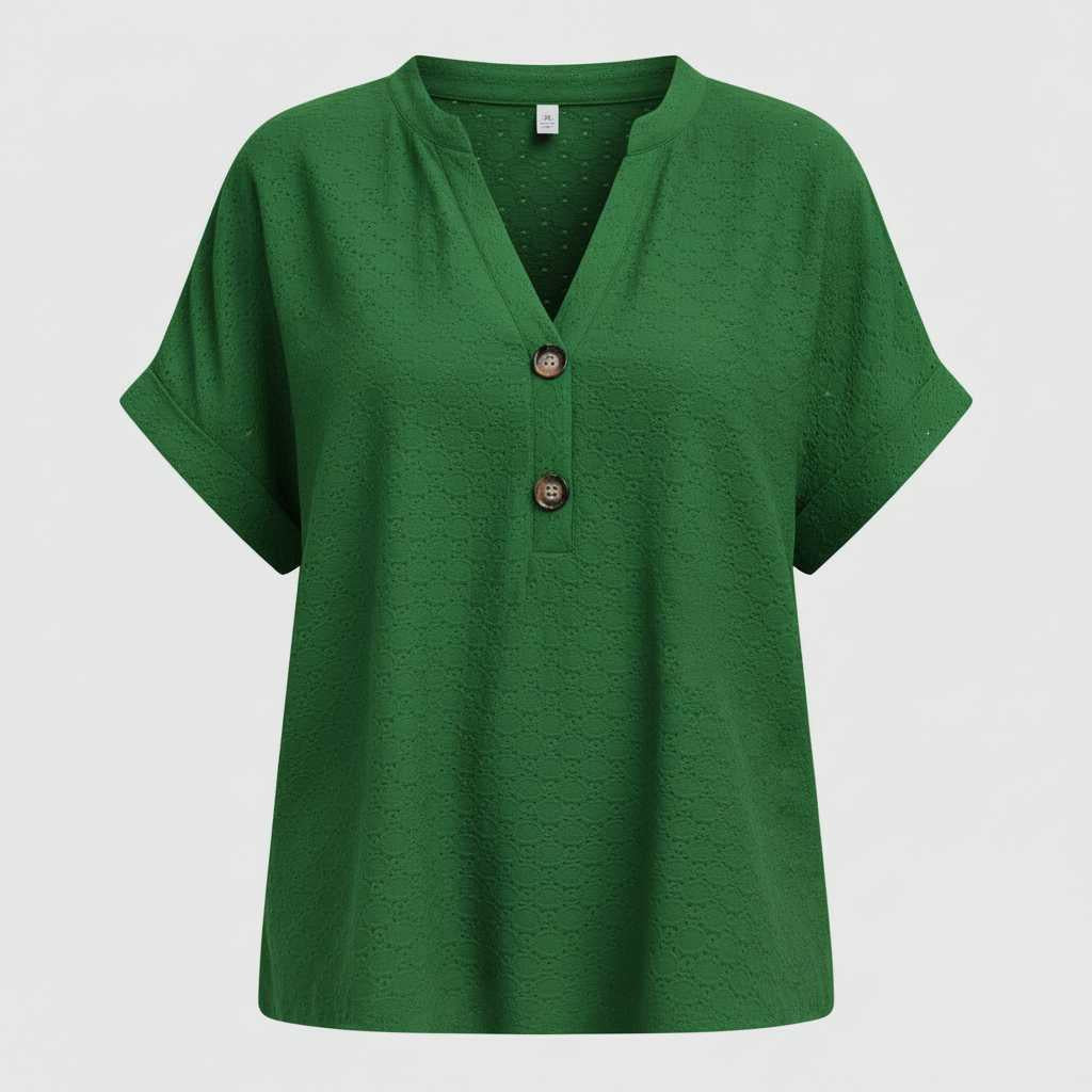 Women's V-Neck Short Sleeve Top | Casual Summer Wear