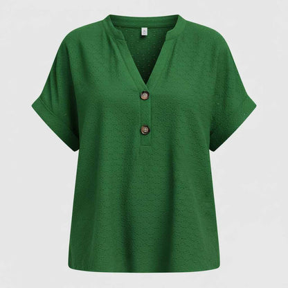Women's V-Neck Short Sleeve Top | Casual Summer Wear